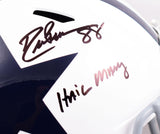 Drew Pearson Roger Staubach Autographed Dallas Cowboys F/S 60-63 Speed Helmet-Beckett W Hologram *Black Image 2