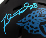 Fred Taylor Autographed Jacksonville Jaguars Eclipse Speed Mini Helmet-Beckett W Hologram *Teal Image 2