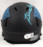 Fred Taylor Autographed Jacksonville Jaguars Eclipse Speed Mini Helmet-Beckett W Hologram *Teal Image 3