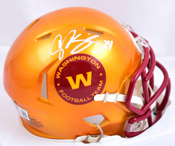 Champ Bailey Autographed Washington Football Team Flash Speed Mini Helmet-Beckett W Hologram *White Image 1