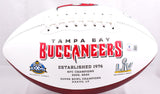 Ronde Barber Autographed Tampa Bay Buccaneers Logo Football- Beckett W Hologram *Black Image 3