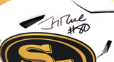 Jerry Rice Autographed San Francisco 49ers F/S Lunar Speed Flex Helmet- Fanatics *Black Image 2