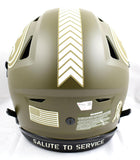 Jerry Rice Autographed San Francisco 49ers F/S Salute to Service Speed Flex Helmet- Fanatics *White Image 3