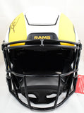 Kurt Warner Autographed Rams F/S Lunar Speed Flex Helmet- Beckett W Hologram *Black Image 4