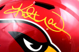 Kurt Warner Signed Cardinals F/S Flash Speed Helmet- Beckett W Hologram *Yellow Image 2