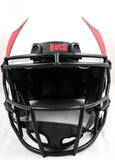 Mike Alstott Signed Buccaneers F/S Lunar Speed Authentic Helmet w/ 2 Insc.- Beckett W Hologram *Red Image 4