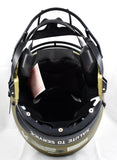 Fred Taylor Autographed Jaguars F/S Salute to Service Speed Flex Helmet- Beckett W Hologram *Teal Image 5