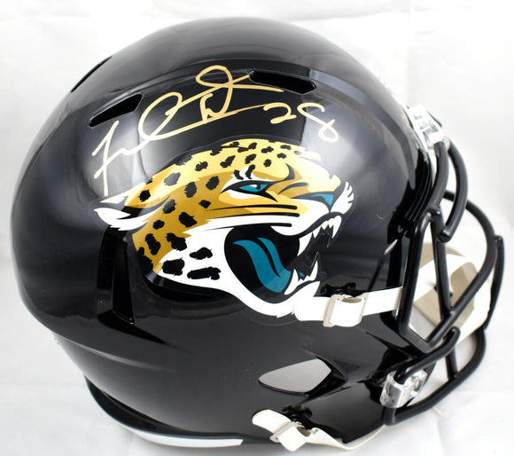 Fred Taylor Autographed Jaguars F/S Speed Helmet-Beckett W Hologram *Gold Image 1