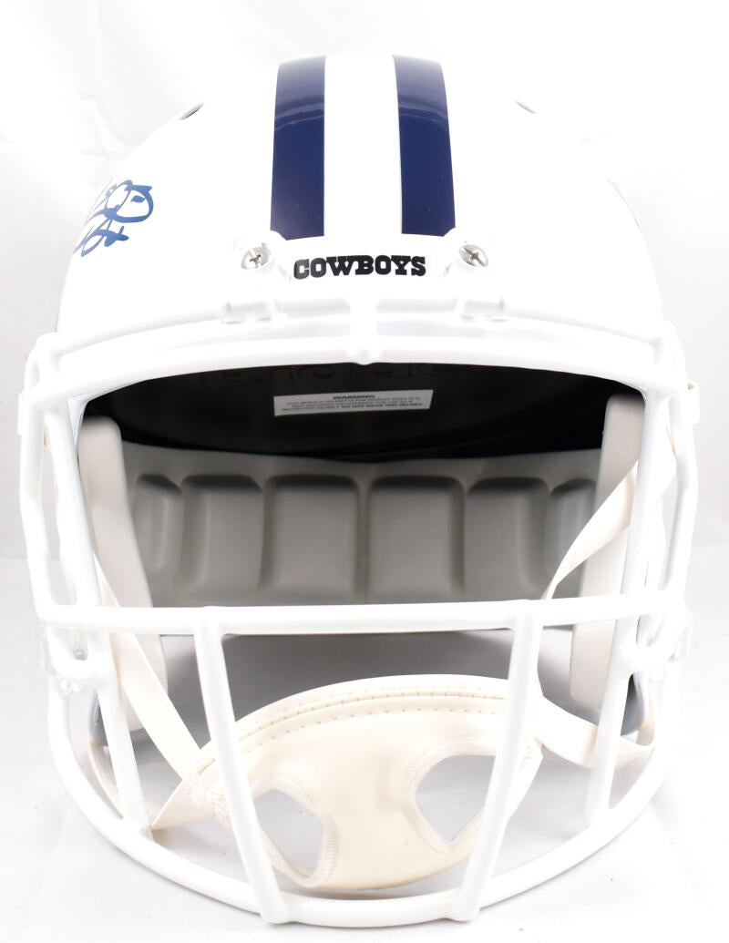 Emmitt Smith Signed F/S Dallas Cowboys ALT 22 Speed Authentic Helmet-Beckett  W