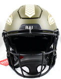 Ed Reed Autographed Baltimore Ravens F/S Salute to Service Speed Flex Helmet - Beckett W Hologram *White Image 4