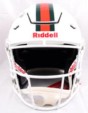 Ed Reed Ray Lewis Signed Miami Hurricanes F/S Speed Flex Helmet - Beckett W Hologram *Black Image 5