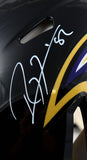 Ray Lewis Autographed Baltimore Ravens F/S Speed Authentic Helmet-Beckett W Hologram *White Image 2