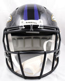 Ray Lewis Signed Baltimore Ravens F/S Speed Helmet- Beckett W Hologram *White Image 4