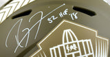 Ray Lewis Autographed Hall of Fame F/S Salute to Service Speed Authentic Helmet w/HOF-Beckett W Hologram *White Image 2