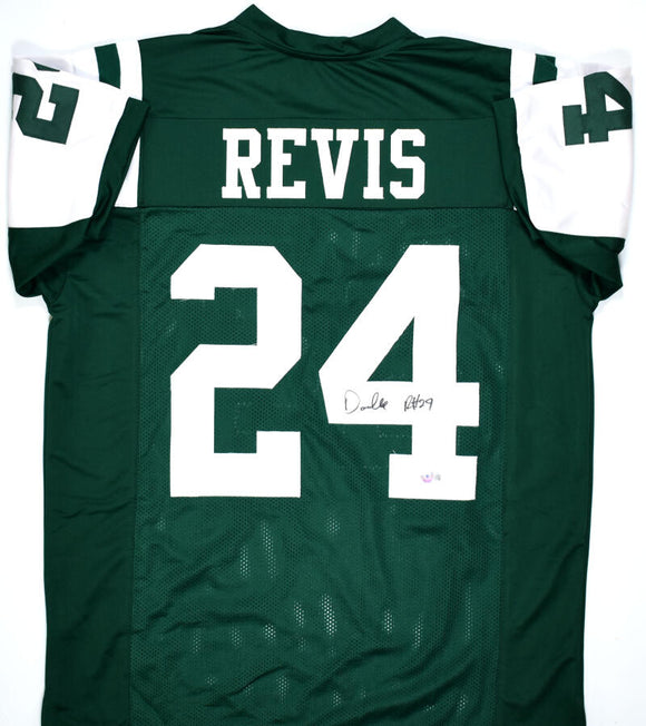 Darrelle Revis Autographed Green Pro Style Jersey- Beckett W Hologram – The  Jersey Source
