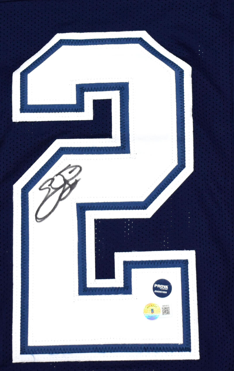 Emmitt Smith Signed Autographed White Jersey JSA & Prova Authentication