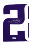 Adrian Peterson Autographed White Pro Style Jersey- Beckett W Hologram *2 Image 2