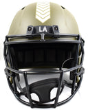 Marshall Faulk Autographed F/S Rams Salute to Service Speed Helmet - Beckett W Hologram *Yellow Image 4