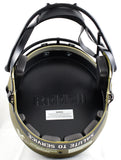 Marshall Faulk Autographed F/S Rams Salute to Service Speed Helmet - Beckett W Hologram *Yellow Image 5