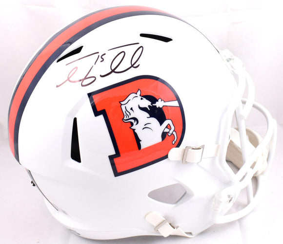 Tim Tebow Autographed Denver Broncos F/S Alternate Speed Helmet-Beckett W Hologram *Black Image 1