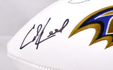 Ed Reed Autographed Baltimore Ravens Logo Football-Beckett W Hologram *Black Image 2