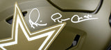 Michael Irvin Autographed Dallas Cowboys F/S Salute to Service Speed Flex Helmet- Beckett W Hologram *White Image 2