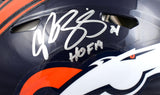 Champ Bailey Autographed Denver Broncos F/S Speed Authentic Helmet w/HOF - Beckett W Hologram *Silver Image 2