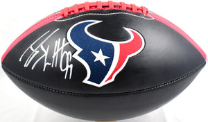 JJ Watt Autographed Houston Texans Black Logo Football-Beckett W Hologram *White Image 1