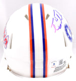 Tim Tebow Autographed Florida Gators Stars & Stripes Speed Mini Helmet - Beckett W Hologram *Blue Image 3