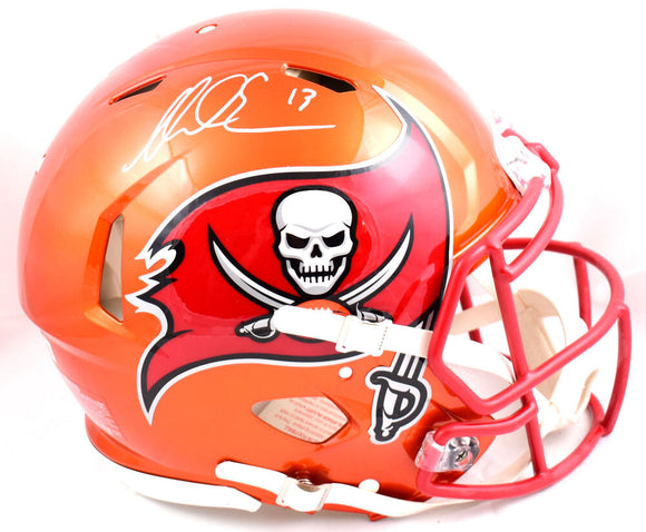 Mike Evans Autographed Tampa Bay Buccaneers F/S Flash Speed Authentic Helmet- Beckett W Hologram *White Image 1