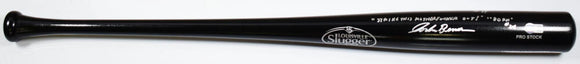 Corbin Bernsen Charlie Sheen Autographed Black Louisville Slugger Baseball Bat- Beckett W Hologram *Silver Image 1