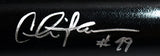 Corbin Bernsen Charlie Sheen Autographed Black Louisville Slugger Baseball Bat- Beckett W Hologram *Silver Image 3