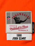 John Elway Autographed Broncos Mitchell & Ness Orange 1990 Legacy Jersey- Beckett W Hologram *Black Image 4