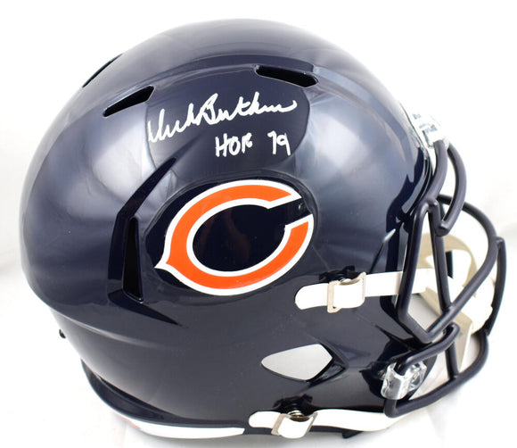 Dick Butkus Autographed Chicago Bears F/S Speed Helmet w/HOF - JSA W *White Image 1