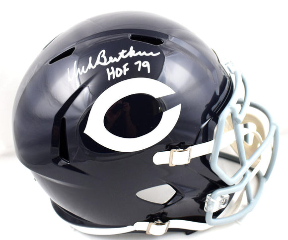Dick Butkus Autographed Chicago Bears F/S 62-73 Speed Helmet w/HOF - JSA W *White Image 1