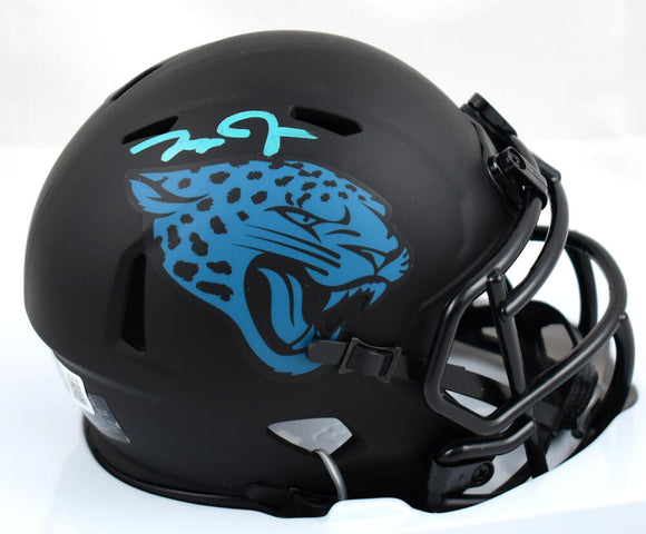 Zay Jones Autographed Jacksonville Jaguars Eclipse Speed Mini Helmet -Beckett W Hologram *Teal Image 1