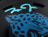 Zay Jones Autographed Jacksonville Jaguars Eclipse Speed Mini Helmet -Beckett W Hologram *Teal Image 2