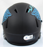 Zay Jones Autographed Jacksonville Jaguars Eclipse Speed Mini Helmet -Beckett W Hologram *Teal Image 3