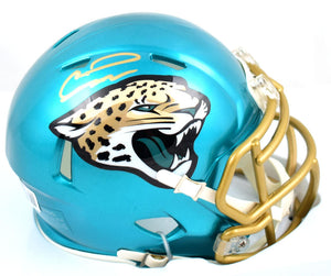 Calvin Ridley Autographed Jacksonville Jaguars Flash Speed Mini Helmet -Beckett W Hologram *Gold Image 1