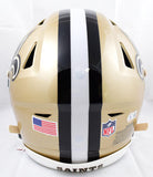 Derek Carr Autographed New Orleans Saints F/S Speed Flex Helmet-Beckett W Hologram *Black *Smeared  Image 3