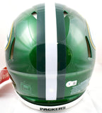 Christian Watson Autographed Green Bay Packers F/S Flash Speed Authentic Helmet-Beckett W Hologram *Yellow *SMEAR Image 3