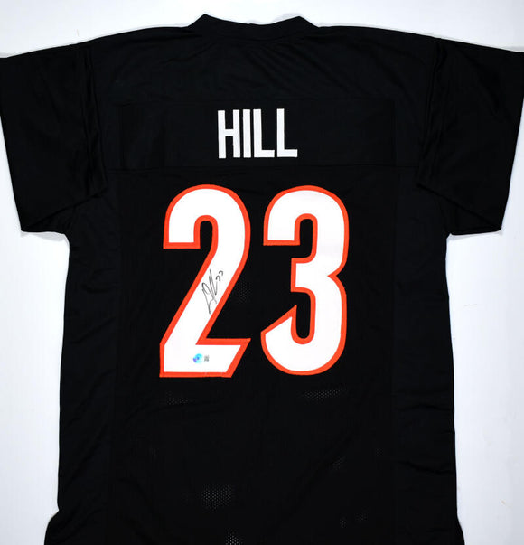 Dax Hill Autographed Black Pro Style Jersey-Beckett W Hologram *Black Image 1