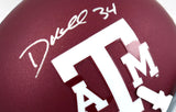 Dante Hall Autographed Texas A&M Aggies Maroon Schutt Mini Helmet- JSA W *Silver Image 2