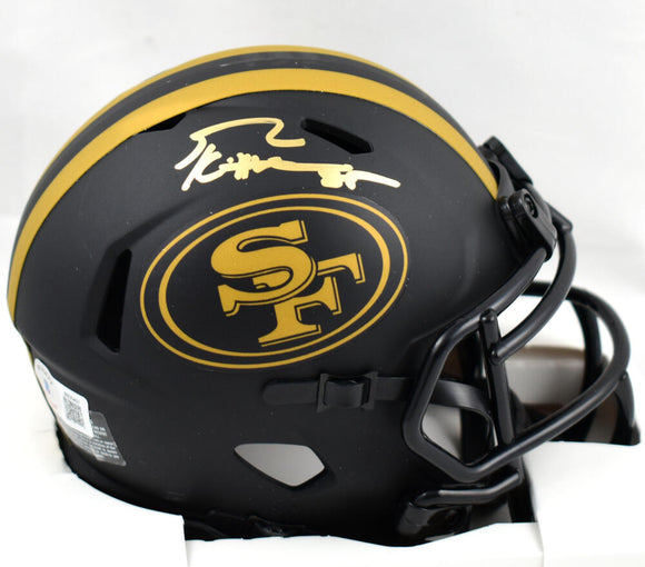 George Kittle Autographed San Francisco 49ers Eclipse Speed Mini Helmet- Beckett W Hologram *Gold Image 1