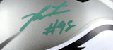 Jalen Carter Autographed Philadelphia Eagles F/S Flash Speed Authentic Helmet- JSA W *Green Image 2