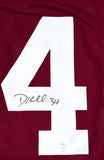Dante Hall Autographed Maroon College Style Jersey - JSA W *Black Image 2
