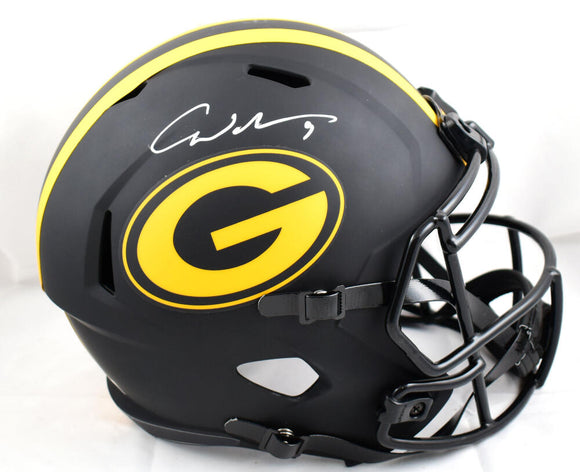 Christian Watson Autographed Green Bay Packers F/S Eclipse Speed Helmet-Beckett W Hologram *White Image 1