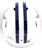 Emmitt Smith Autographed F/S Dallas Cowboys Flat White Speed Helmet- Beckett W Hologram *Blue Image 3