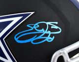 Emmitt Smith Autographed F/S Dallas Cowboys Flat Black Speed Helmet- Beckett W Hologram *Blue Image 2