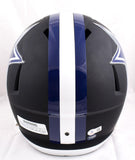 Emmitt Smith Autographed F/S Dallas Cowboys Flat Black Speed Helmet- Beckett W Hologram *Blue Image 3